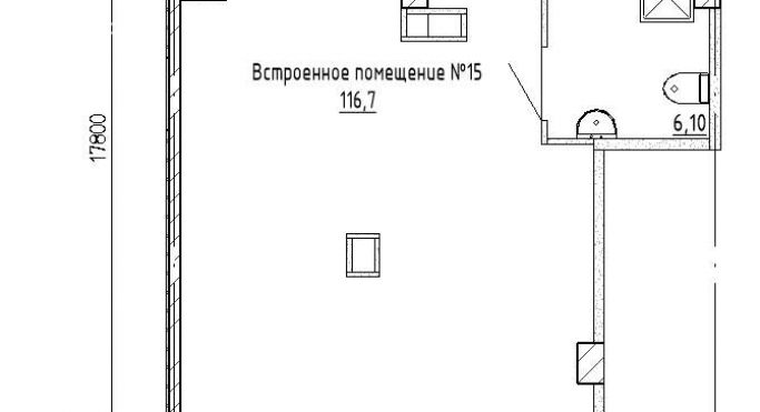 Продажа помещения свободного назначения 116.7 м² - фото 1