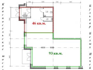 Аренда торгового помещения 93 м²