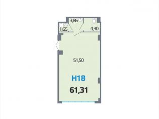 Продажа помещения свободного назначения 61.3 м²