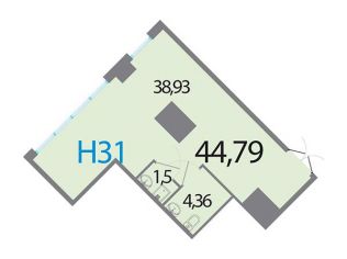 Продажа помещения свободного назначения 44.8 м²