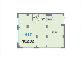 Продажа помещения свободного назначения 102 м²