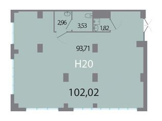 Продажа помещения свободного назначения 102 м²