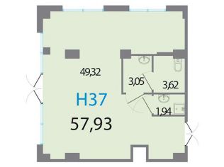 Продажа помещения свободного назначения 57.9 м²