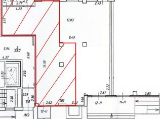 Аренда торгового помещения 79 м²