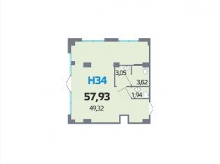 Продажа помещения свободного назначения 57.9 м²