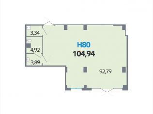 Продажа помещения свободного назначения 104.9 м²