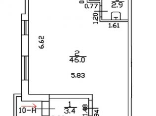 Продажа помещения свободного назначения 52.3 м²