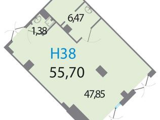 Продажа помещения свободного назначения 55.7 м²