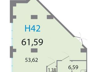 Продажа помещения свободного назначения 61.6 м²