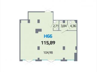 Продажа помещения свободного назначения 115.9 м²
