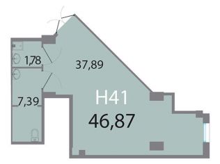 Продажа помещения свободного назначения 46.9 м²