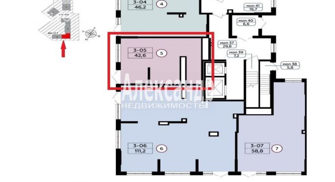 Продажа торгового помещения 42.6 м² - фото 2